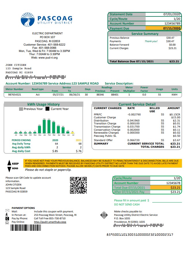  Minol USA business utility bill 